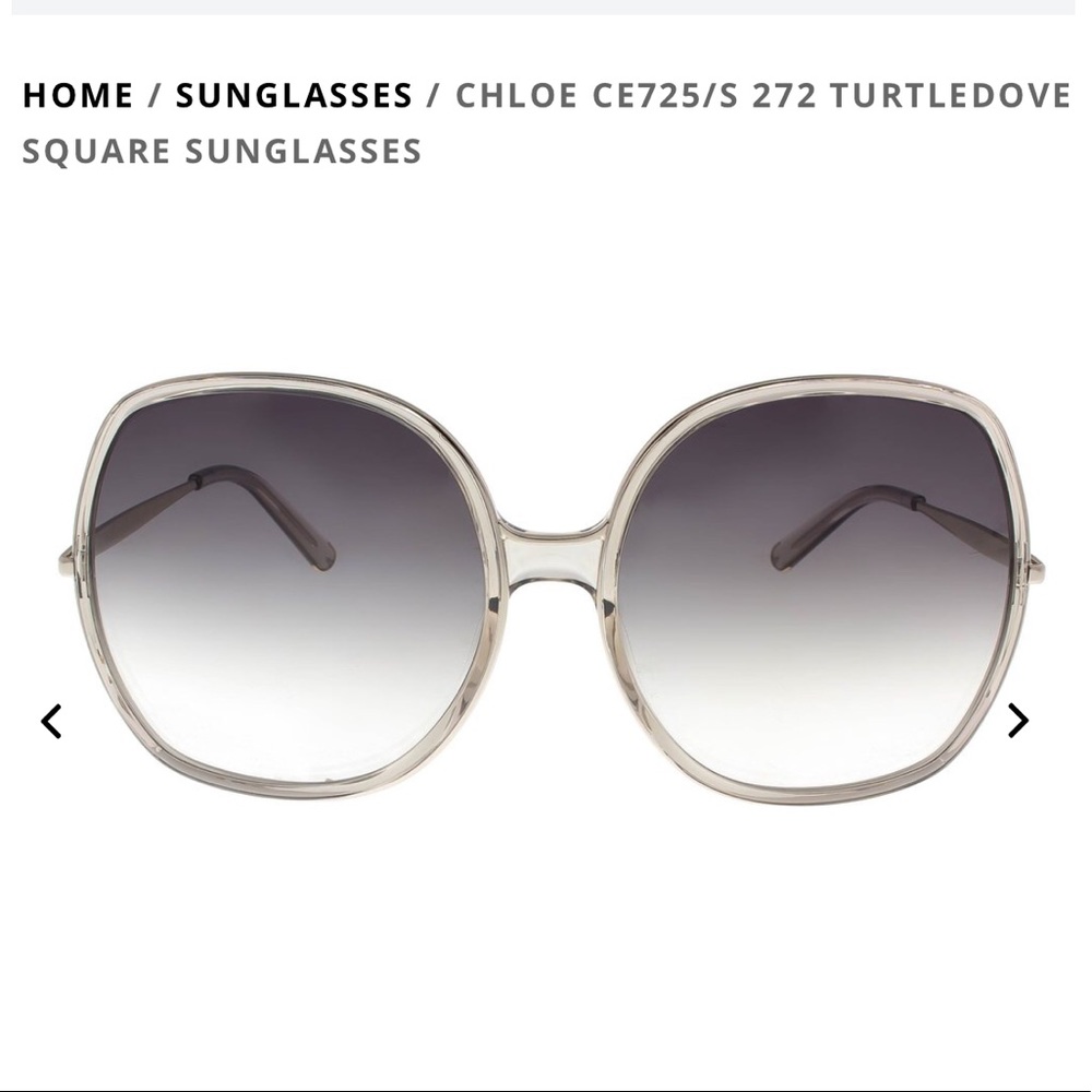 Chloe CE725/S 272 Turtledove Square Sunglasses